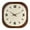 Square, variant on Baoblaze Elegant Wall Clock Creative Design Non Ticking for Bedroom Dining Room Hotel Oval