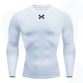 thumbnail image 2 of Sports Top Quick Dry Men's Compression Shirt Long Sleeve Second Skin Gym Workout Short Fitness Running T-Shirt Men Wear, 2 of 6