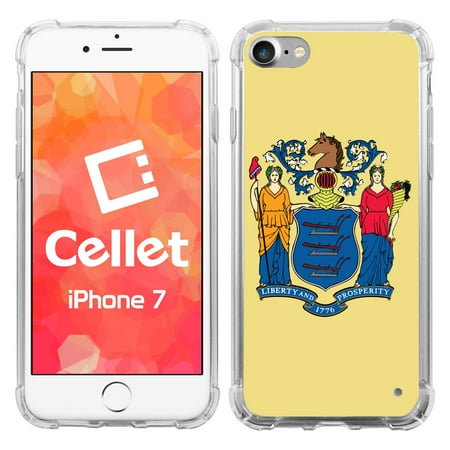 - Cellet TPU / PC Proguard Case with New Jersey Flag for iPhone 7 / 8