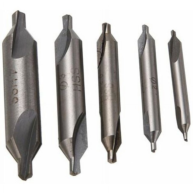 Professional Center Drill Bits, Lathe Metalworking Tools, Solid Durability And Precisely Processing For Industrial Applications, High Speed Steel Countersink Tools, Spiral Flute Design