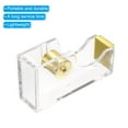 thumbnail image 4 of Unique Bargains Desktop Tape Dispenser Acrylic Roll Tapes Cutter Golden, 4 of 5