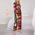 thumbnail image 3 of Saiise Mario Bj Print Women Soft Pama Sets,Long Sleeve Sleepwear Button Up 2-Piece Pjs Lounge Sets-Small, 3 of 8
