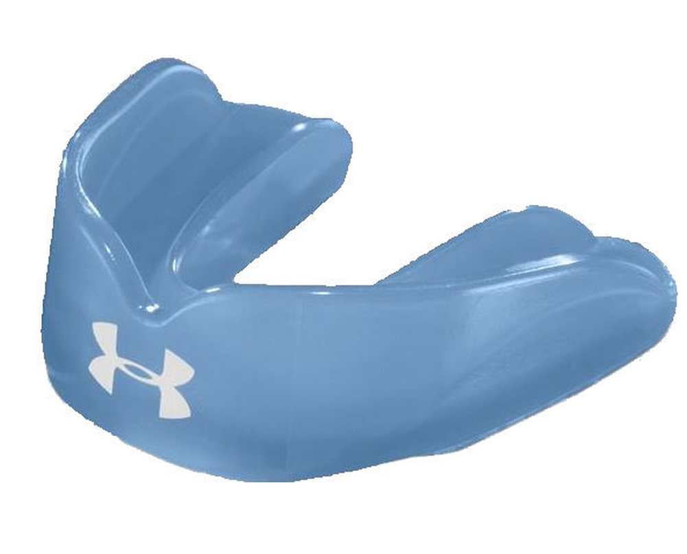 Under Armour UA ArmourFit Braces Mouthguard With Strap Blue Youth for sale online 