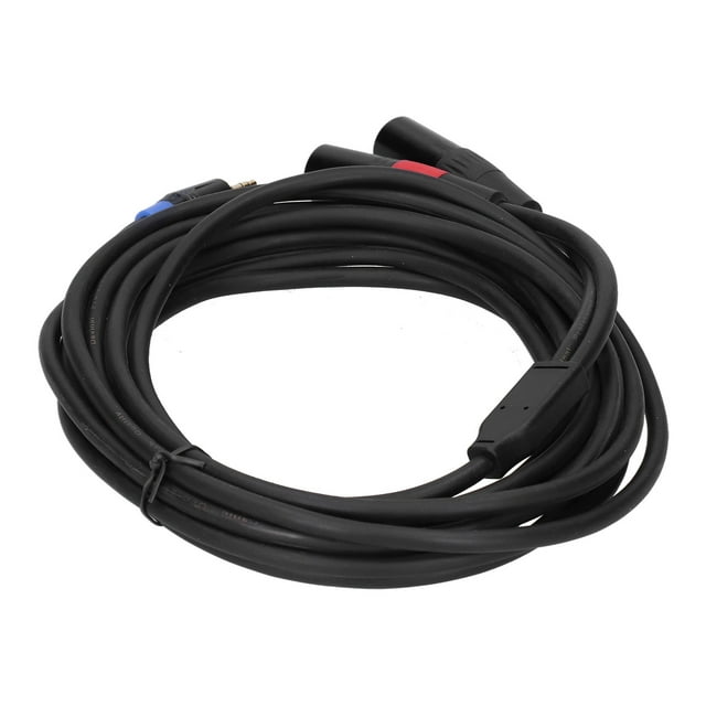 3.5mm TRS to 2 XLR Cable, Multimedia Interface Splitter Plug Connector Audio Adapter Cord Y Splitter to Dual XLR Microphone Cable