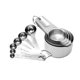 thumbnail image 4 of Yuarrent Juego de medición de acero inoxidable de 14 piezas Herramientas de medición de cocina profesionales con 7 tazas de medición y 6 cucharas de Herramientas y accesorios para hornear Yuarrent HA019473-00, 4 of 6