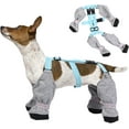 thumbnail image 1 of Dog Boots with Suspenders Winter Snow Suspender Boots for Dogs Waterproof Dog Suspender Boots Anti-Slip Dog Boot Suspenders for Small Medium Large Dogs, 1 of 7
