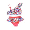 thumbnail image 1 of Toddler Girls Bikinis Rainbow Dress Hot Spring Swimsuit Set Size 12-24 Months, 1 of 6