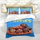 thumbnail image 5 of Pretzel y los Cachorros Conjunto de sábanas temático, trío de piezas, cómodo y amigable con la piel, diseño único, regalo de decoración para el hogar para familiares, amigos y fans,173cm *218cm, 5 of 6