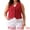 Red, variant on Women's Plus Size Lined Button Down Vest 1X Beige