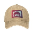 thumbnail image 1 of DouZhe Adjustable Washed Cotton Baseball Cap - Game Controller Prints Vintage Dad Hat Unisex Sports Caps (Yellow), 1 of 6