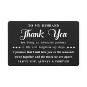 Yobent Fathers Day Gifts from Wife, Husband Gifts, Thank You Husband Card for Christmas Birthday Valentines