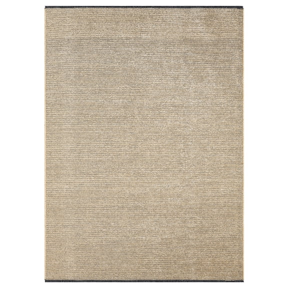 Woven Trends Armson Area Rug 215 61026 Glory Beige, 5' x 7' Solid Modern Plush Indoor/Outdoor Machine-Made Polypropylene Rug, Soft Durable Low-Pile for Living Room, Bedroom & Dining Floor Carpet