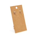 thumbnail image 5 of 200-Pack Kraft Paper Earring Display Cards for Hanging Earrings, Studs, Bulk Jewelry Cards for Retail, Trade Show, Boutique, Small Business Packaging (3.5x2 in), 5 of 9