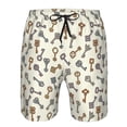 thumbnail image 3 of Fotbe Keys1 Trajes de Baño Estampados para Hombre, Shorts de Verano de Secado Rápido, Ropa de Playa, Bañadores-Small, 3 of 6