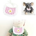 thumbnail image 2 of FEISHENTT Cute Lace Bandana Puppy Cat Flower Scarfs, Running Bear Decorated Apron And Scarf for Small Medium LargeBoy Pup Pet, 2 of 9
