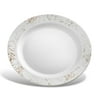 Host & Porter Silver Rim Plastic Lunch Plates, 9", 10 Count
