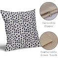 thumbnail image 3 of Navy Cream Polka Dot Pillow Covers 20x20 Set of 2 Outdoor Modern Art Throw Pillows Boho Design Blue Brush Strokes Decorative Pillowcase Square Cushion Cover Linen Pillow Case for Home Sofa Couch Bed, 3 of 6