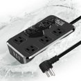 thumbnail image 1 of Regleta eléctrica exterior Qiyuan IPX6 resistente a la intemperie con certificación UL, 1 of 6