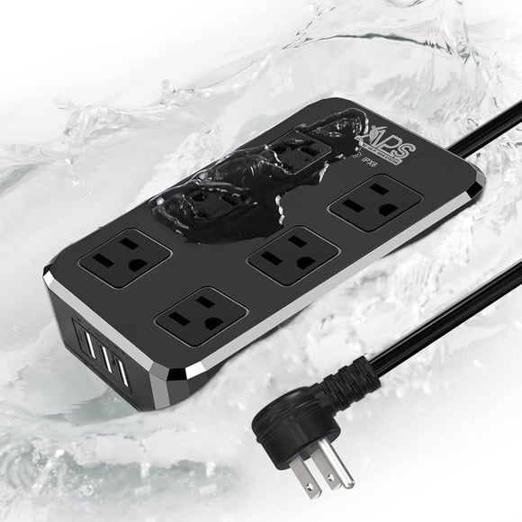 Regleta eléctrica exterior Qiyuan IPX6 resistente a la intemperie con certificación UL