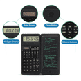 thumbnail image 3 of Scientific Calculators for Students,10-Digit LED,Solar/Battery Power,Math Calculator with Notepad and Pen for School, 3 of 7