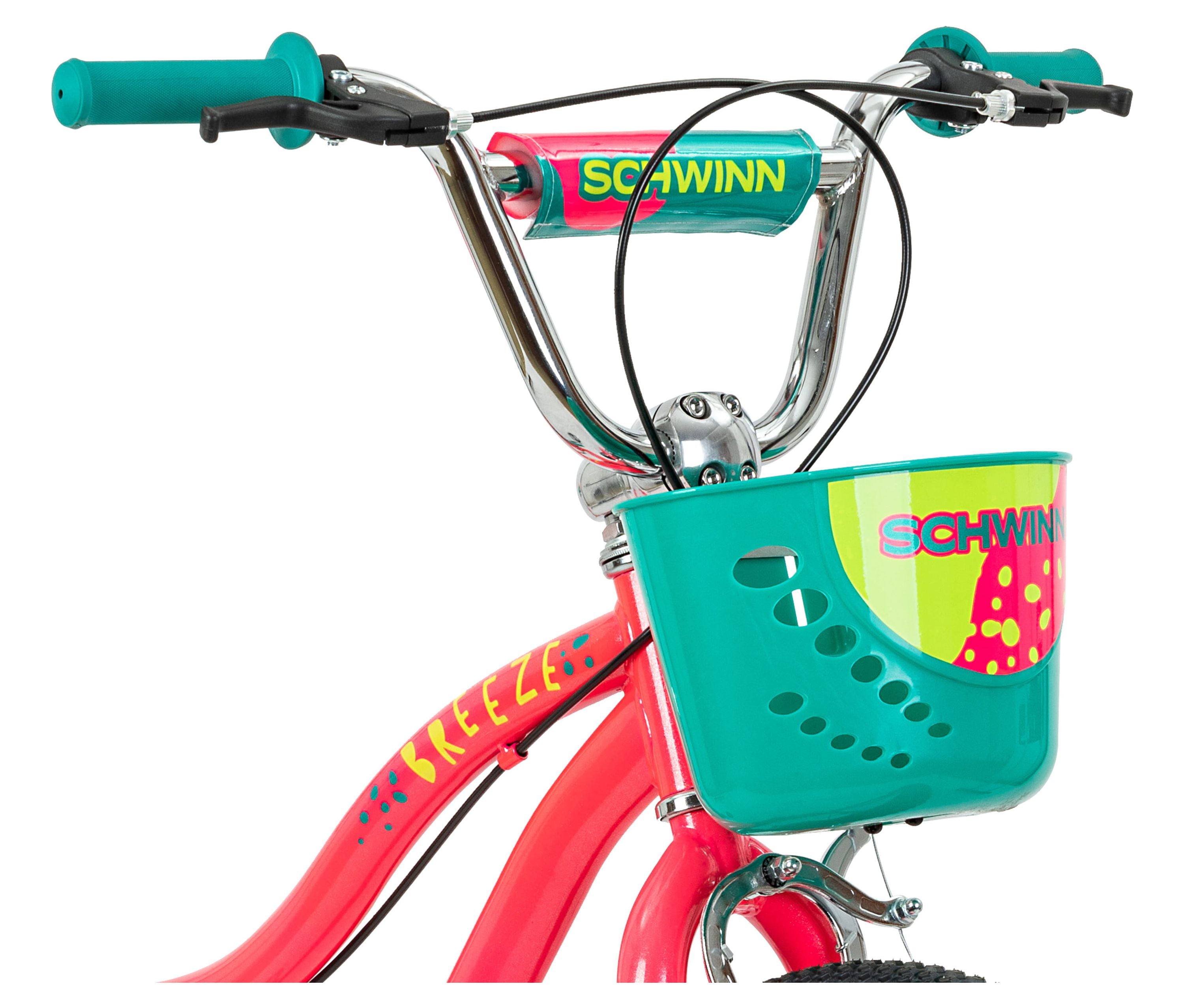 Schwinn 20 in. Breeze Girls Kids Bike with Basket Periwinkle Walmart