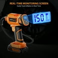thumbnail image 6 of Cordless Tire Inflator, UNTIMATY Portable Air Compressor, 150PSI Handheld Air Pump with 21V Rechargeable Battery, Digital Pressure Gauge for Cars Motorcycles, 6 of 8