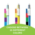 thumbnail image 3 of BIC 4-Color Retractable Ballpoint Pens, Medium Point 1.0 mm, Assorted Ink, 3 Count, 3 of 8