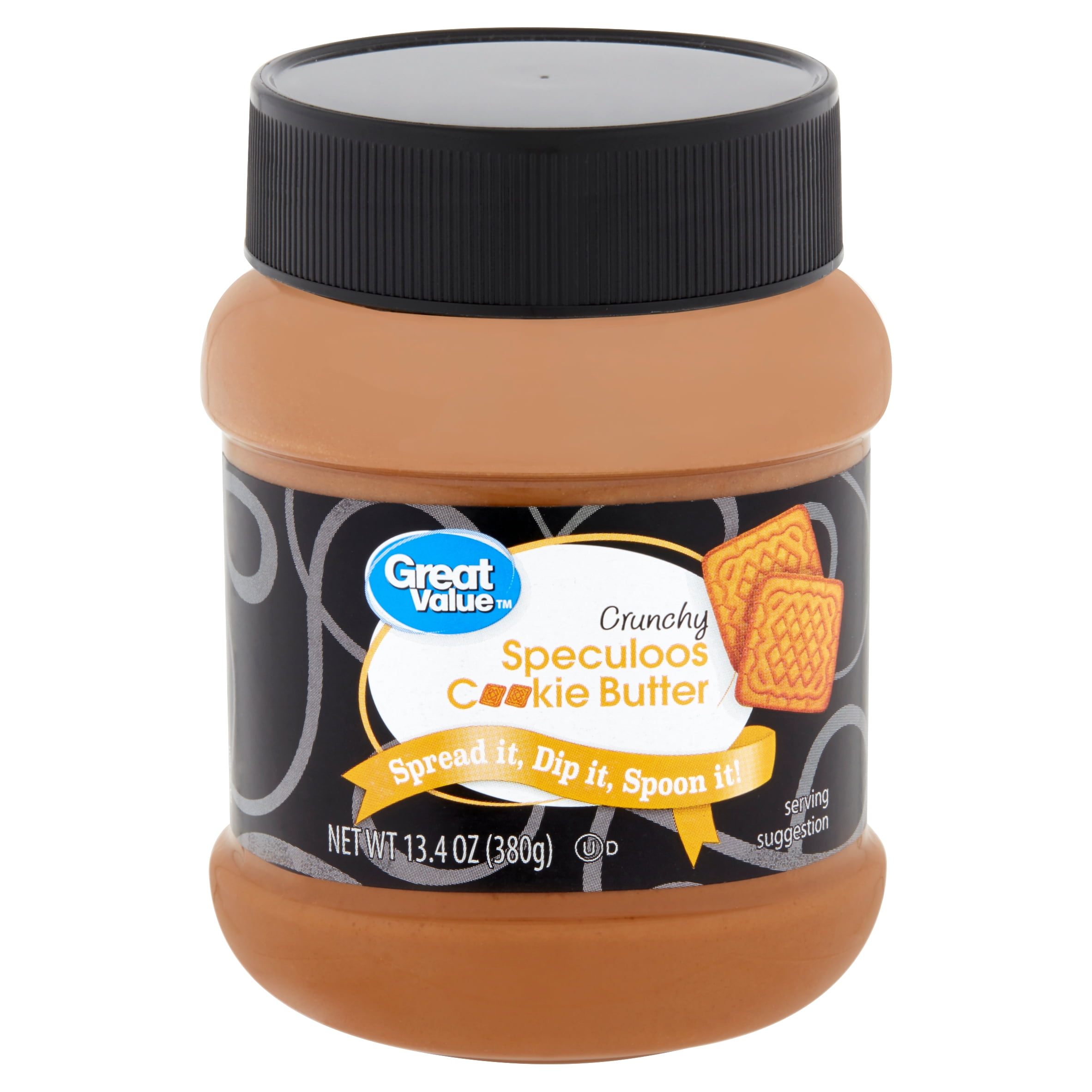 Great Value Crunchy Speculoos Cookie Butter, 13.4 oz