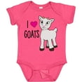 thumbnail image 3 of Inktastic I Love Goats Cute Goat Boys or Girls Baby Bodysuit, 3 of 5