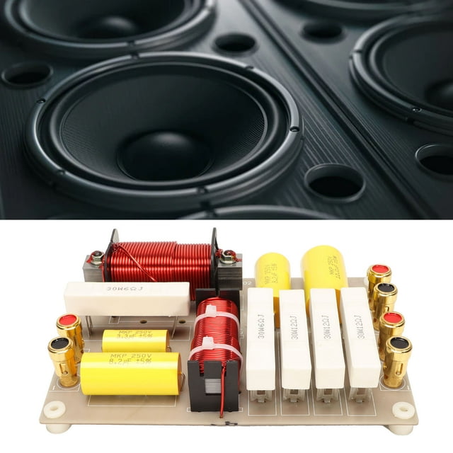 2 Way Crossover Filters, 800W Audio Crossover Filter, Treble Bass Frequency Divider For DIY Speaker, HiFi Speaker, Home Audio