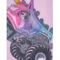 thumbnail image 2 of Monster Jam Little Girls' Novelty 3D Graphic T-Shirt Pink Sparkle Smash, 2 of 2