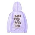 thumbnail image 7 of Chenglor Hoodies for Teen Girls Girls Sweatsuit Jesus Printed Hooded Sweatshirt Pullover, 7 of 7
