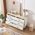 thumbnail image 2 of Faitaliicy 1PCS 6/7 Drawer Dresser For Bedroom Modern Wood Chest Of Drawers Storage Dresser Cabinet Organizer Unit With Deep Drawers Wide Dresser TV Stand For Living Room Hallway, 2 of 7