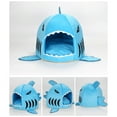 Shark Cat House Removable Washable Full Seasons Cat Shark Shaped Bed ...