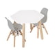 thumbnail image 1 of Mesa Duduk Bee con 2 Sillas Berlin Gris, 1 of 3