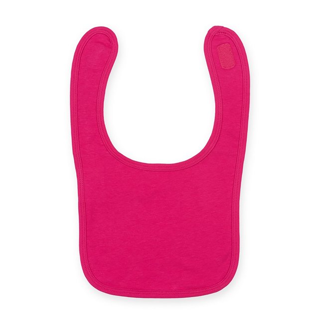 Larkwood - Baberos lisos y de contrate Unisex niños niñas (Paquete de 2) (Fucsia)