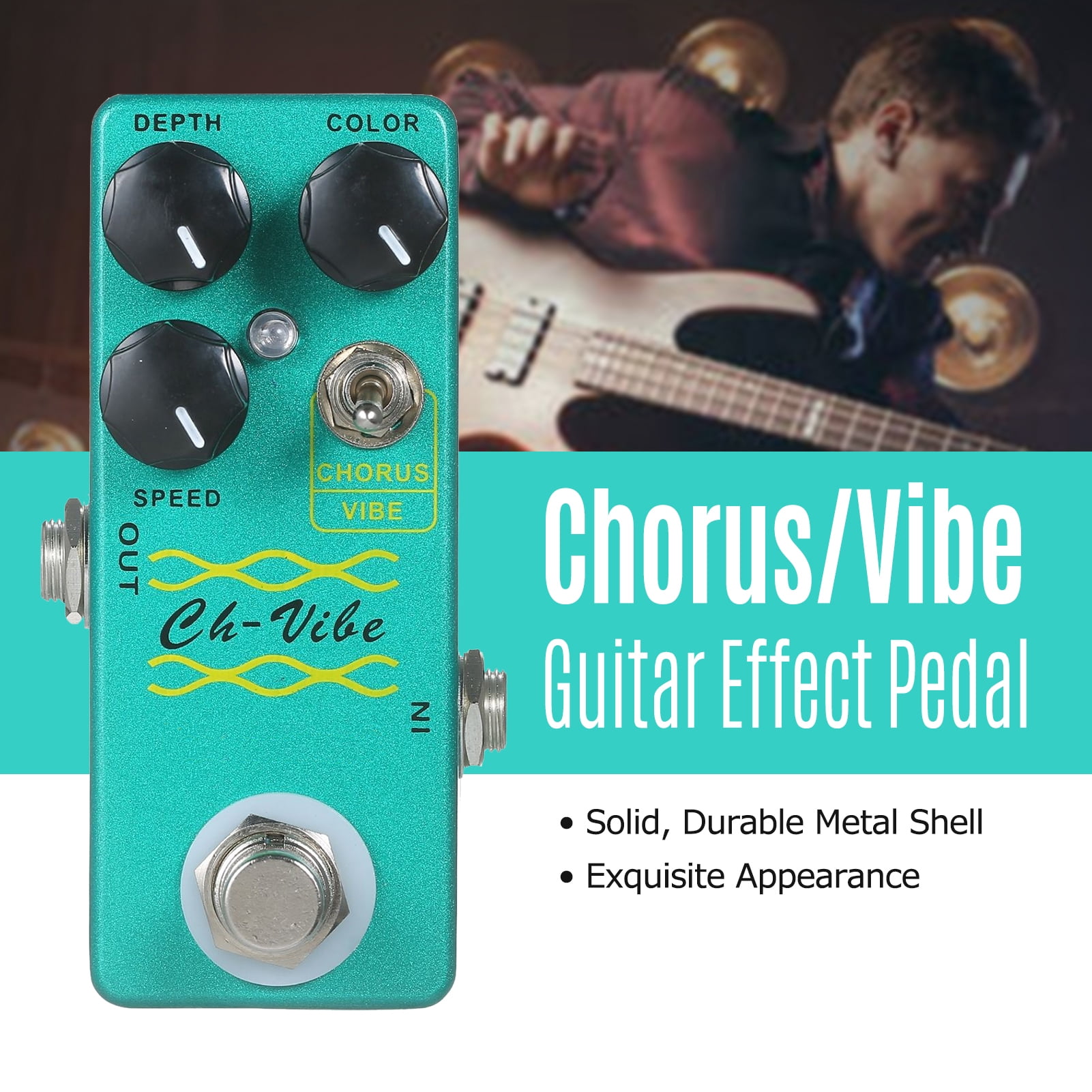 Guitar Effects Pedal Effect MOSKYaudio Chorus/Vibe Effect Pedal Guitar Effects Pedal Single Mini Effect Pedal