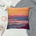 thumbnail image 2 of Fenyluxe Mountain Sunset Sky Pillow Covers for Couch Sofa Indoor Outdoor Zipper Closure Soft and Durable 1PC 20x20in, 2 of 5