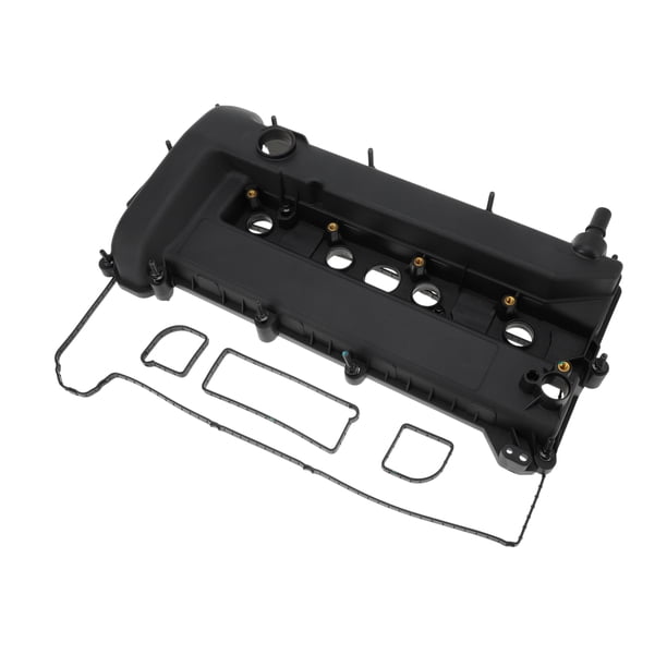 Tapa de Válvula de Motor Unique Bargains para Ford Escape 2.3L 2005-2008 para Ford Focus 2.0L 2008-2011 Tapa de Rocker Frontal con Junta No.4S4Z-6582-CA/4S4Z-6582-C Negra