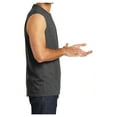 thumbnail image 3 of Yellow Rooster Men's Core Cotton Sleeveless Tee Dark Heather Grey 4XL, 3 of 6