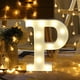 thumbnail image 2 of Fiudx Luz Led con Letras Del Alfabeto, Luz Nocturna Blanca Cálida, Decoración Tropical Suave y Brillante, para Pared o de Pie, Ideal para Mesas de Fiesta, para Uso En Fiestas En Casa o En Clubes, 22, 2 of 3