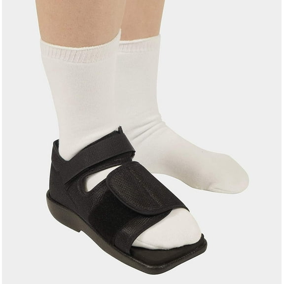 Premium Post Op Broken Toe/Foot Fracture Square Toe Walking Shoe - Womens - Large