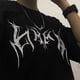 thumbnail image 5 of Camiseta Vintage para mujer, ropa holgada de gran tamaño, estilo Hip-Hop, Punk, con letras estampadas, Harajuku, de manga corta, Y2k, 5 of 5