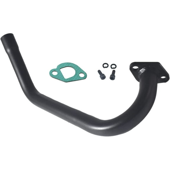 JRL Upgrade Exhaust Pipe with Female Threaded, Coleman Powersports CT200U, Black, 1.26 lb