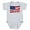 Heather Gray, variant on CafePress - United States Flag In All Her Glory - Cute Infant Bodysuit Baby Romper - Size Newborn - 24 Months