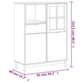 thumbnail image 2 of vidaXL Highboard with Glass Door FLAM 36.2"x15.7"x48.2" Solid Wood Pine, 2 of 11