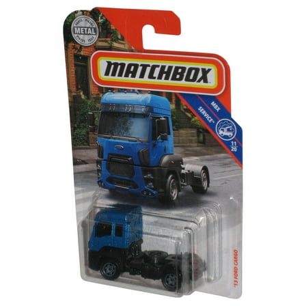 Matchbox MBX Service 11/20 (2018) Blue '13 Ford Cargo Metal Toy Truck 37/125