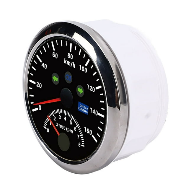 GPS Cuentakilómetros 85mm 160km/h Velocímetro 0-8000rpm Tacómetro G