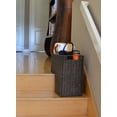 thumbnail image 2 of Kouboo Wicker Step Basket, Hand Woven Multi Storey House Staircase Basket Bin, Shoe Organising, Laundry Gathering, Rustic Brown, 2 of 6