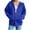 Blue, variant on Patlollav Winter Womens Oversized Hoodies Fleece Sweatshirts Long Sleeve Zipper V-Neck Sweaters Fall Outfits With Pocket